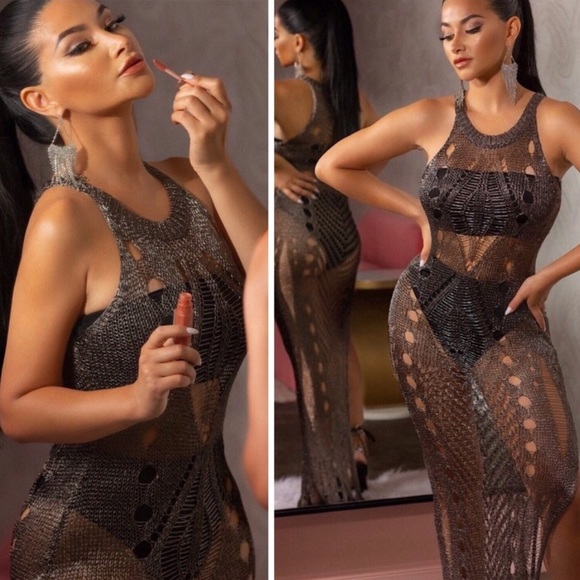 ▪️Mesh Knit Maxi Dress - Picture 3 of 7